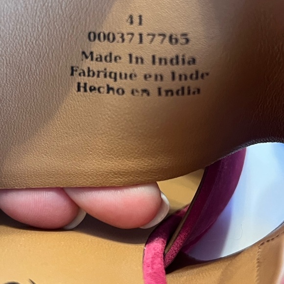 Free People - Love is Everywhere Suede Platform Fuchsia Fantastic Size 41 -NWOT - Picture 4 of 11